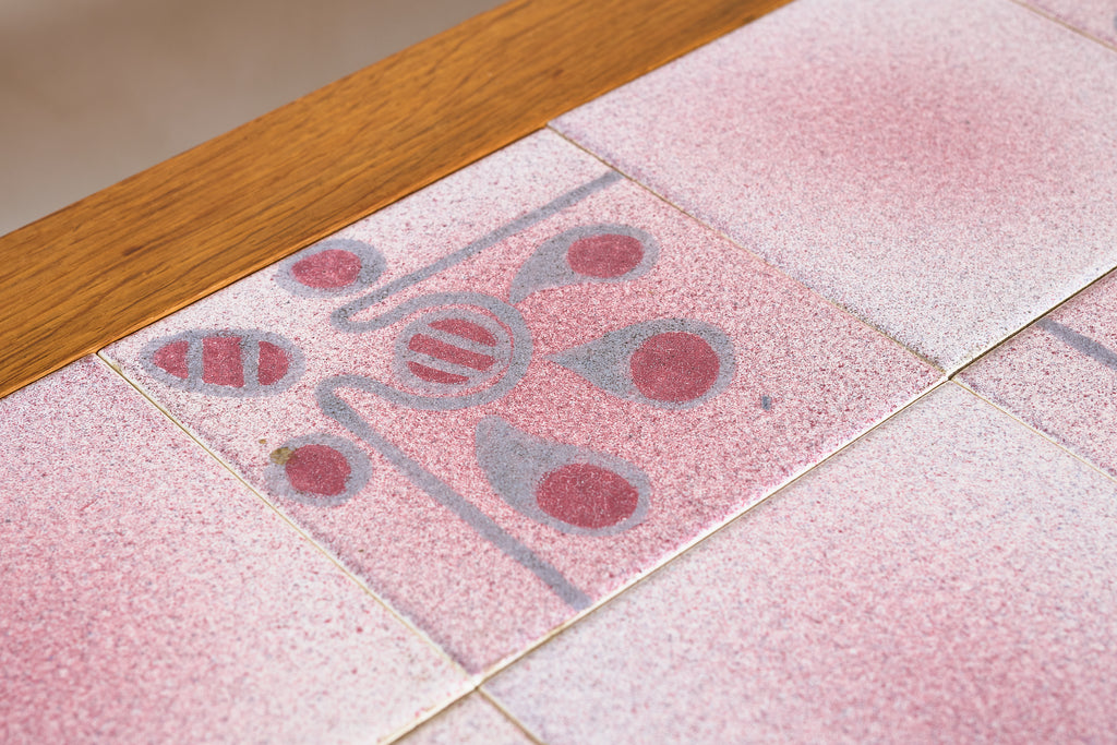 Guillerme et Chambron Bar Cart w/ Pink Ceramic