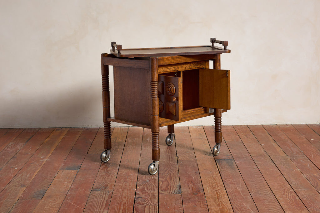 Charles Dudouyt Rolling Bar Cabinet
