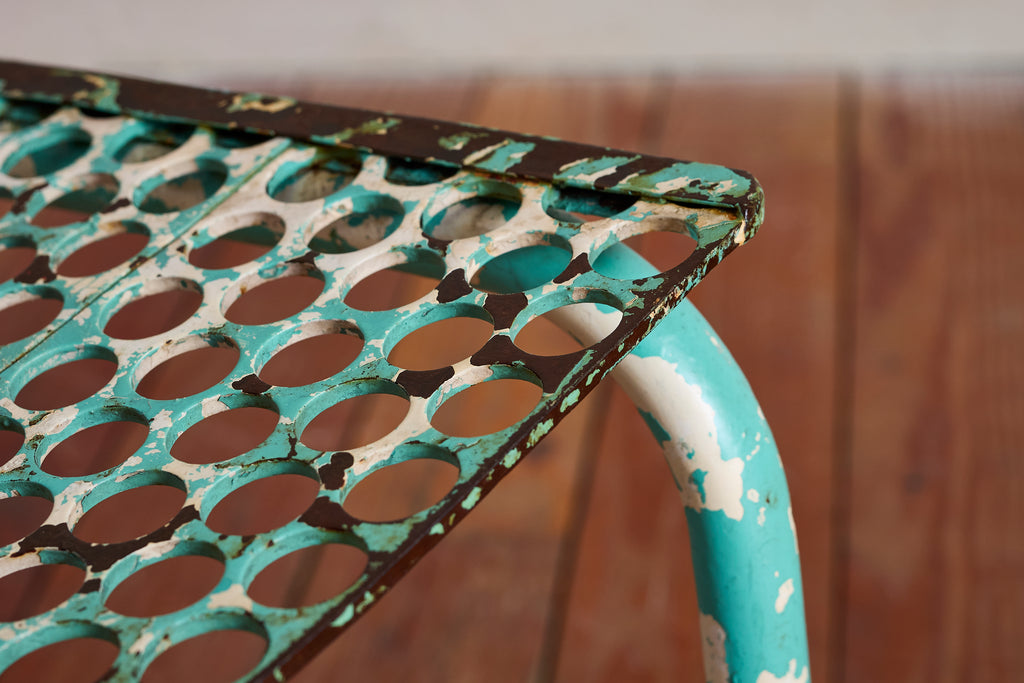 Turquoise Rene Malaval Bistro Chairs - set of 6