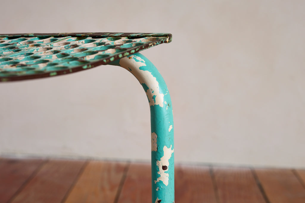 Turquoise Rene Malaval Bistro Chairs - set of 6