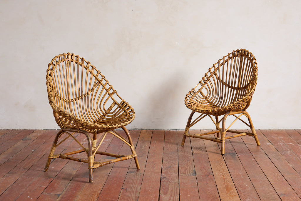 Bamboo Chairs attributed to Bonacina