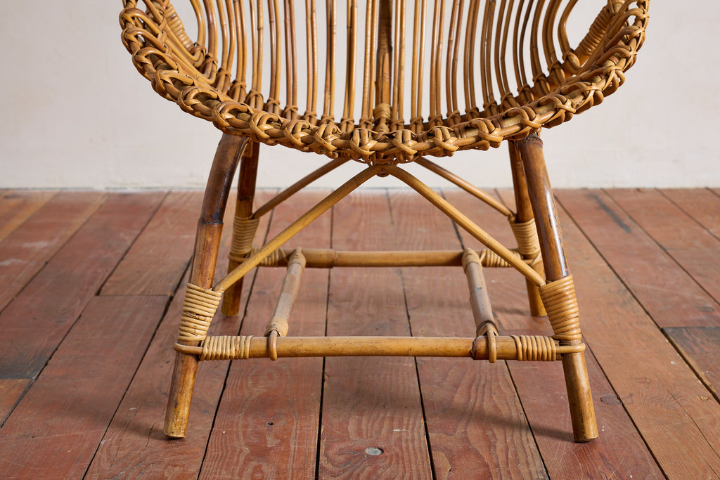 Bamboo Chairs attributed to Bonacina