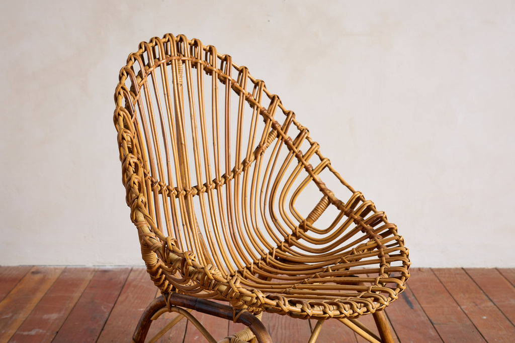 Bamboo Chairs attributed to Bonacina