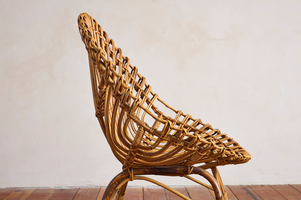 Bamboo Chairs attributed to Bonacina