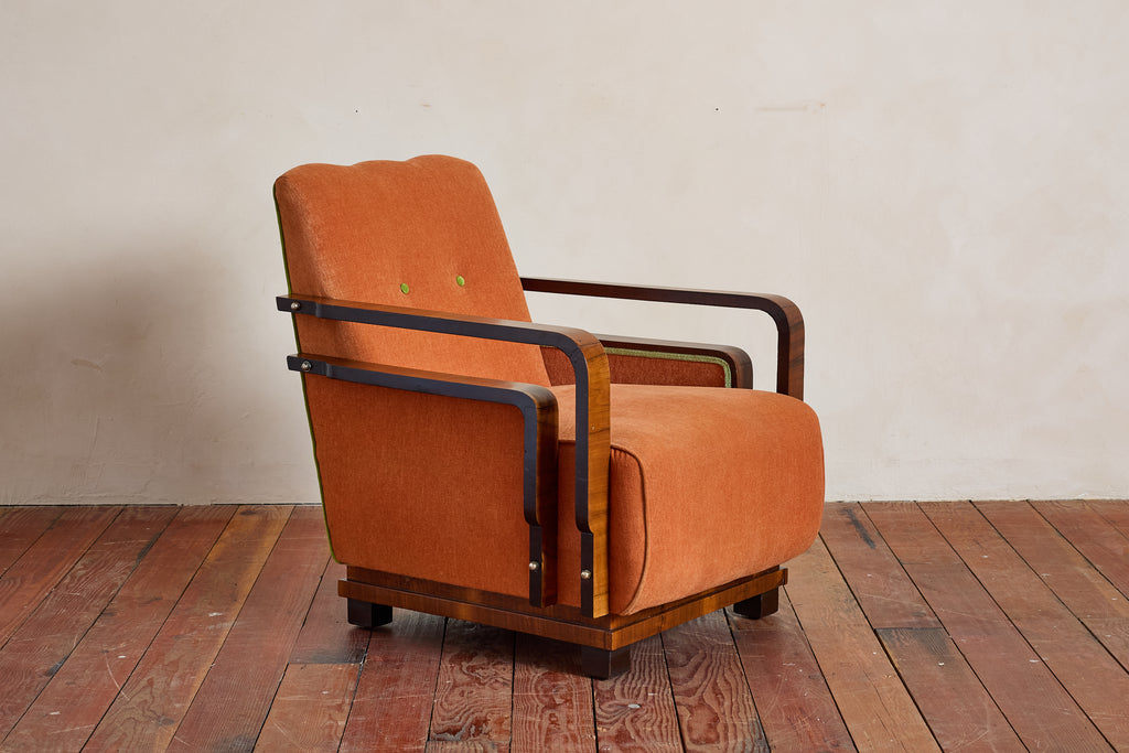 Pair of Italian Art Deco Armchairs