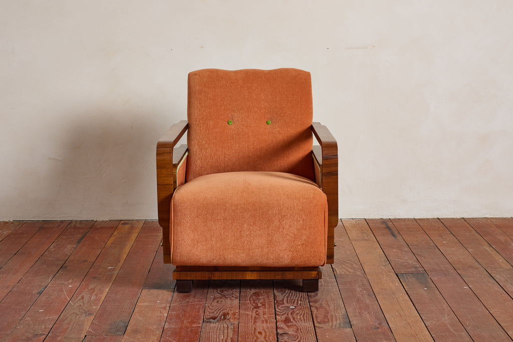 Pair of Italian Art Deco Armchairs