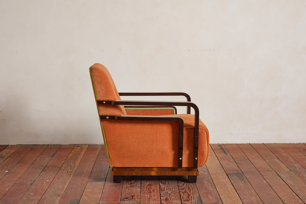 Pair of Italian Art Deco Armchairs