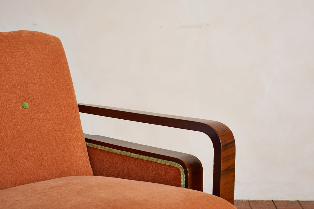 Pair of Italian Art Deco Armchairs