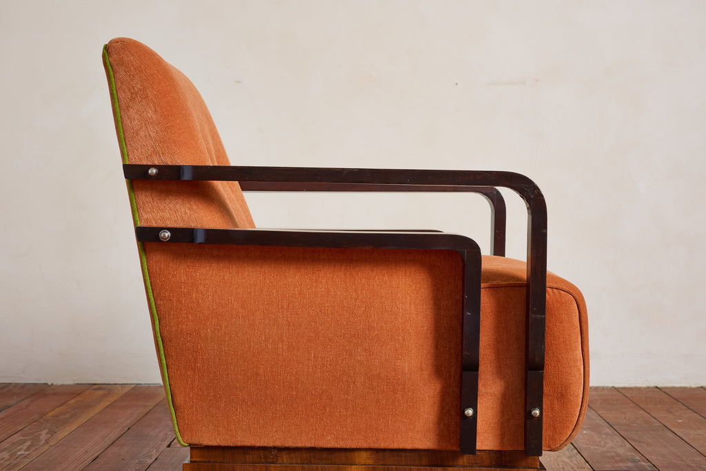 Pair of Italian Art Deco Armchairs