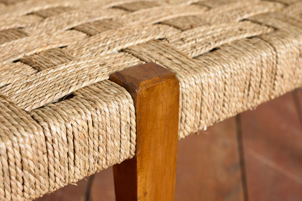 1950's Italian Woven Bench