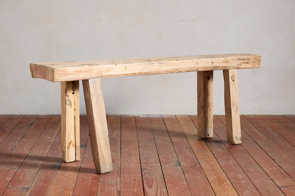 Primitive French Oak Console Table