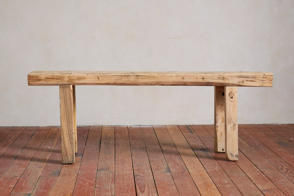 Primitive French Oak Console Table