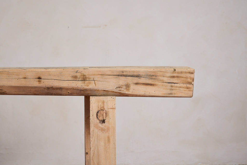 Primitive French Oak Console Table