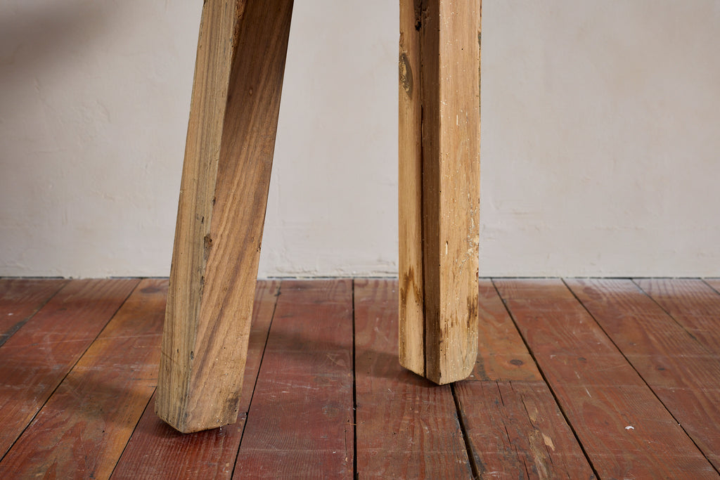 Primitive French Oak Console Table