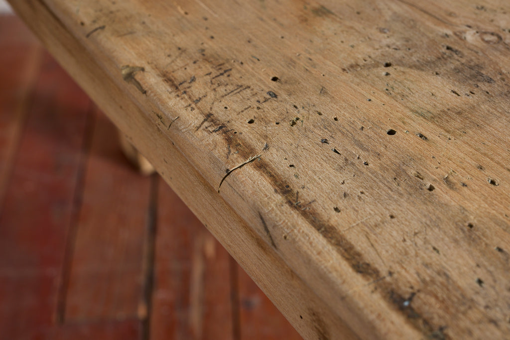 Primitive French Oak Console Table