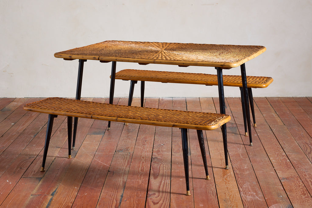 Danny Ho Fong attributed Table & Bench