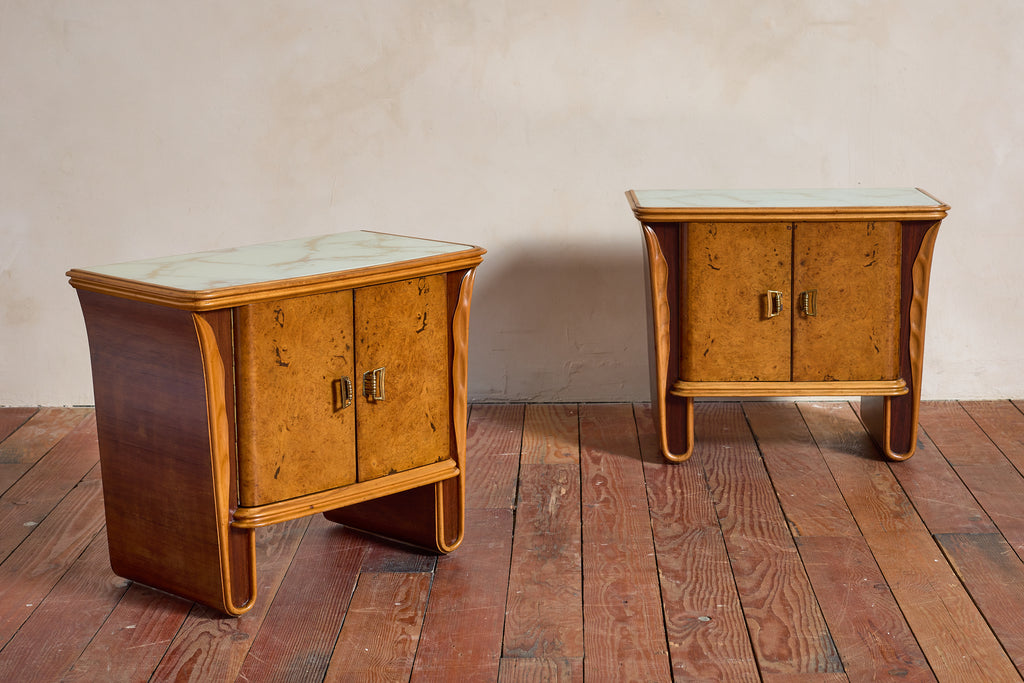 Italian Burl End Tables