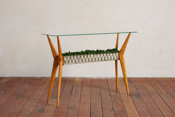 1950s Italian Glass Console