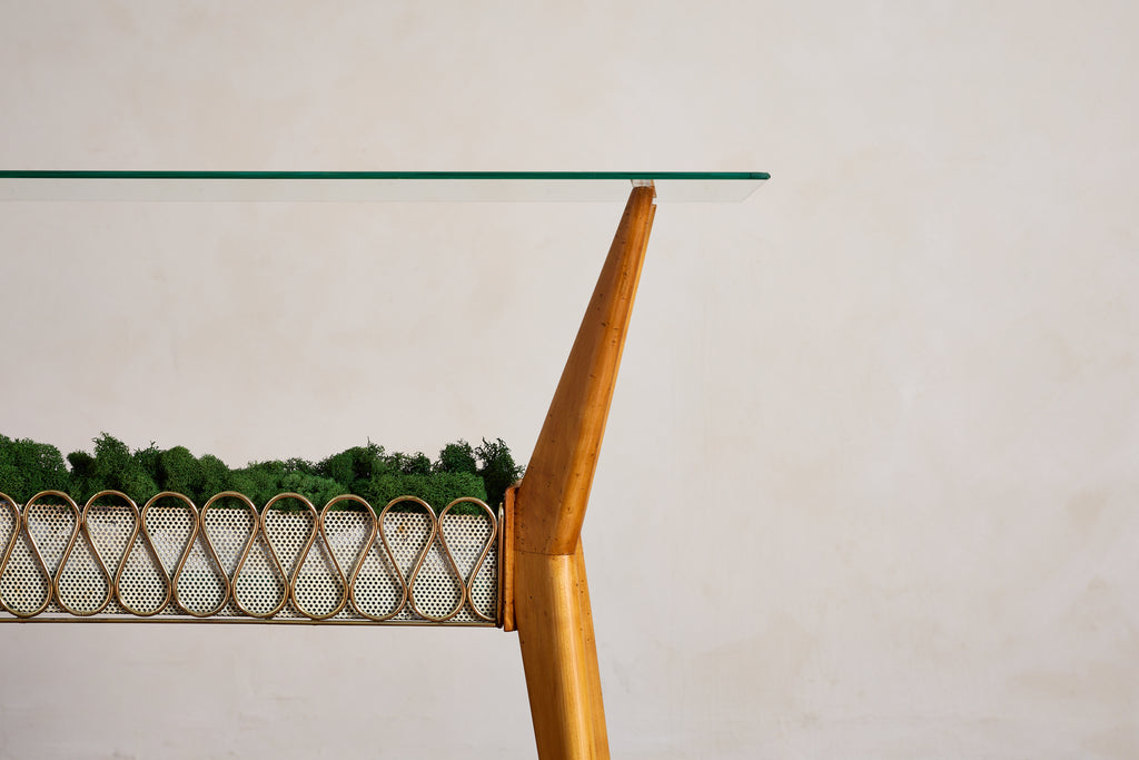 1950s Italian Glass Console