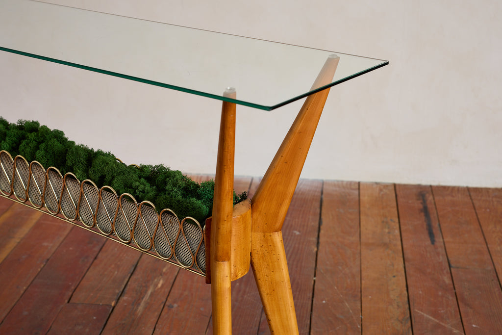 1950s Italian Glass Console