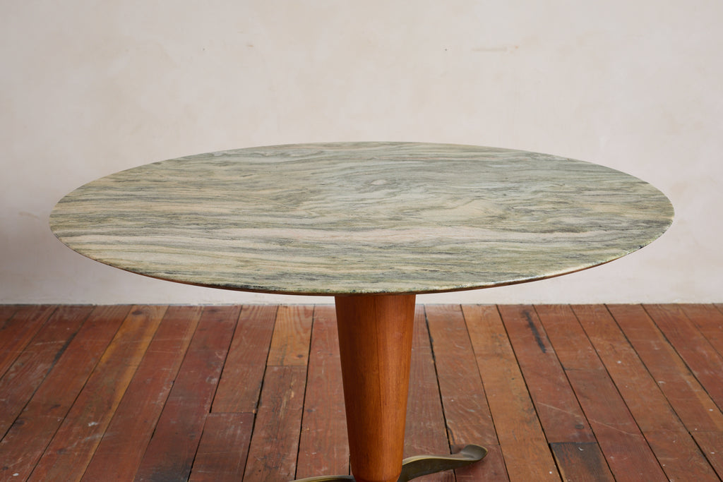 1950's Italian Green Marble Center Table