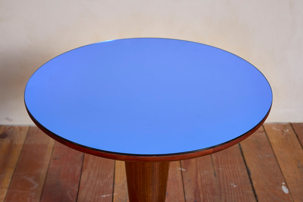 Paolo Buffa Table w/ Blue Glass