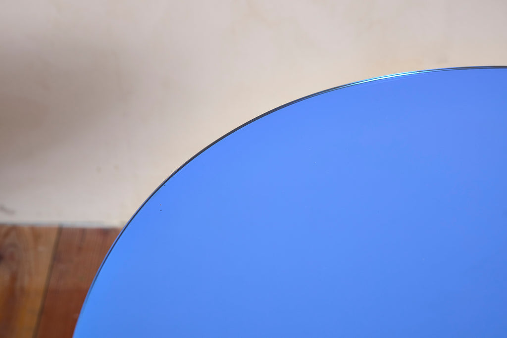 Paolo Buffa Table w/ Blue Glass