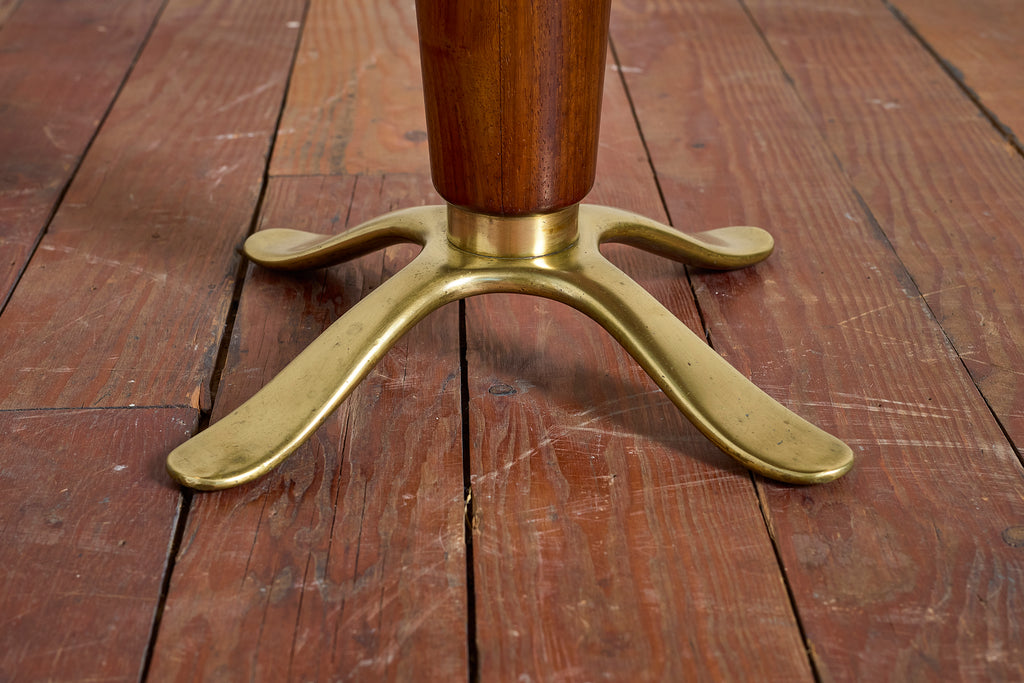 Paolo Buffa Table w/ Blue Glass