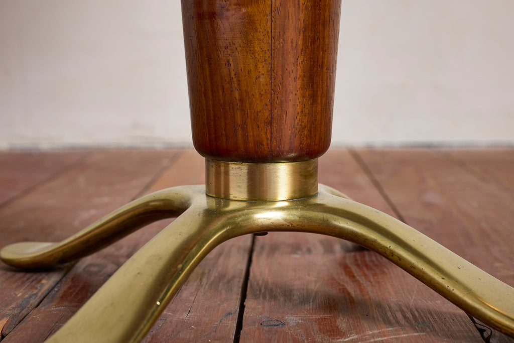 Paolo Buffa Table w/ Blue Glass