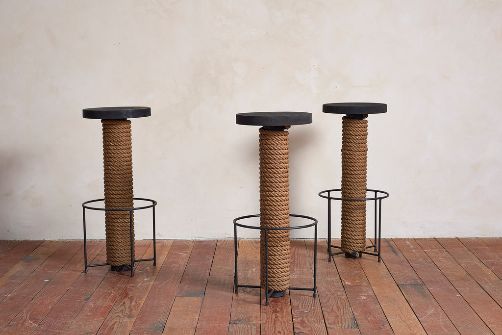 Audoux Minet Rope Bar Stools - Set of 3