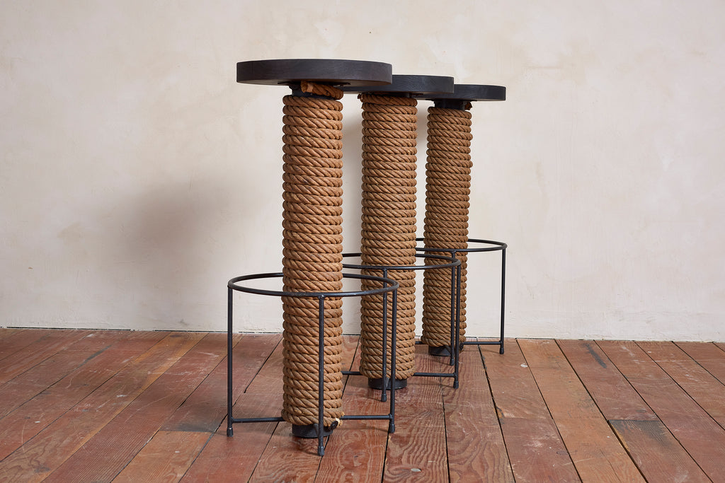 Audoux Minet Rope Bar Stools - Set of 3