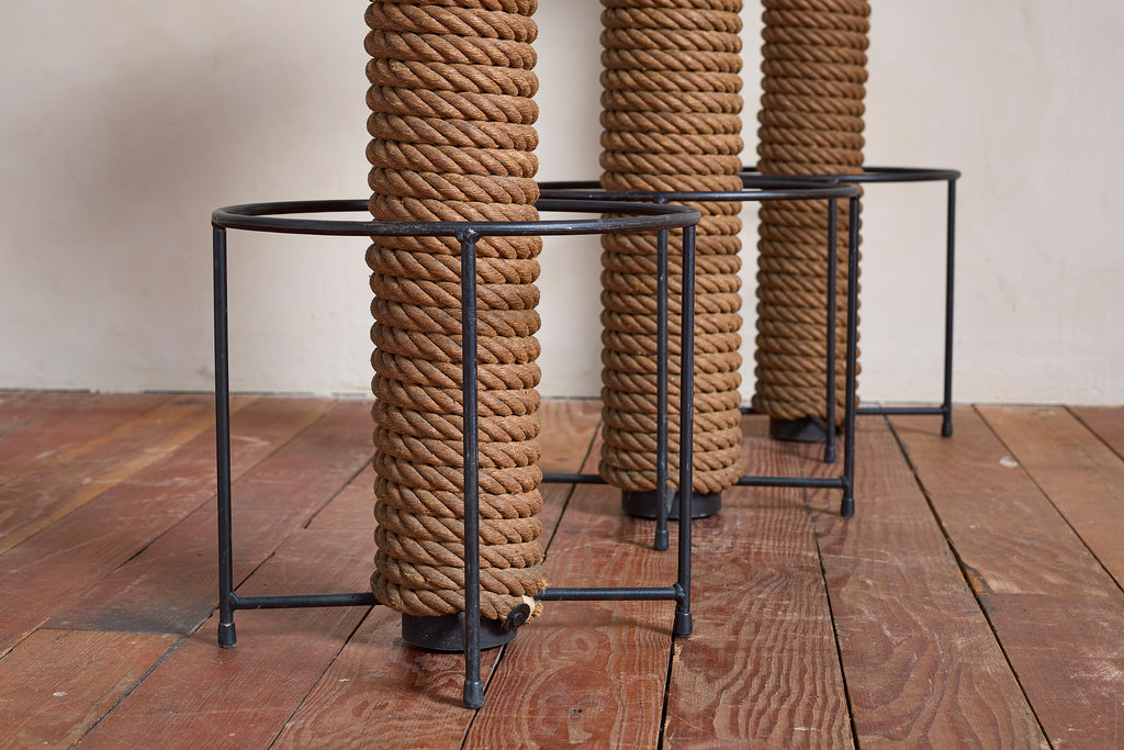 Audoux Minet Rope Bar Stools - Set of 3