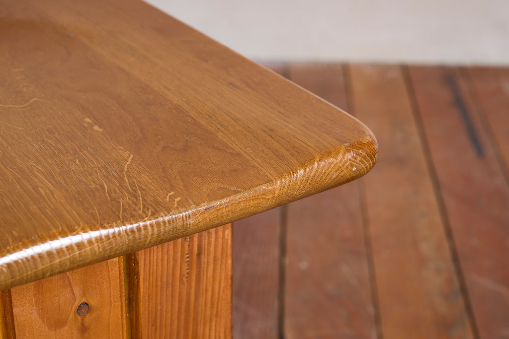 Pair of Pine Stools by Giuseppe Rivadossi