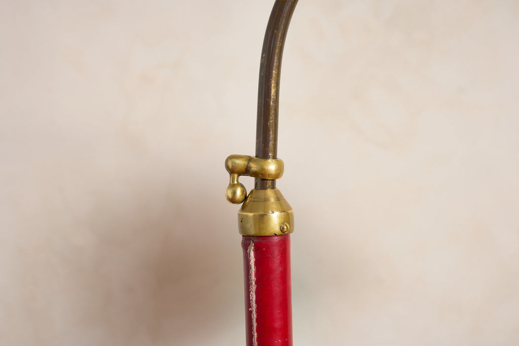 Jacques Adnet Style Floor Lamp - Red