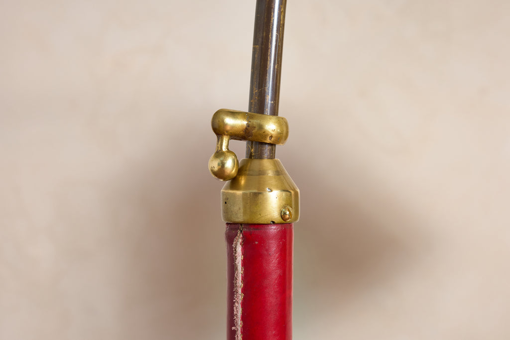 Jacques Adnet Style Floor Lamp - Red