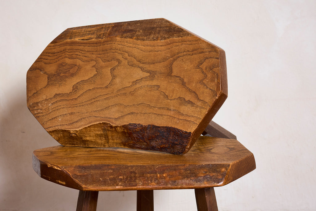French Carved Oak Stool