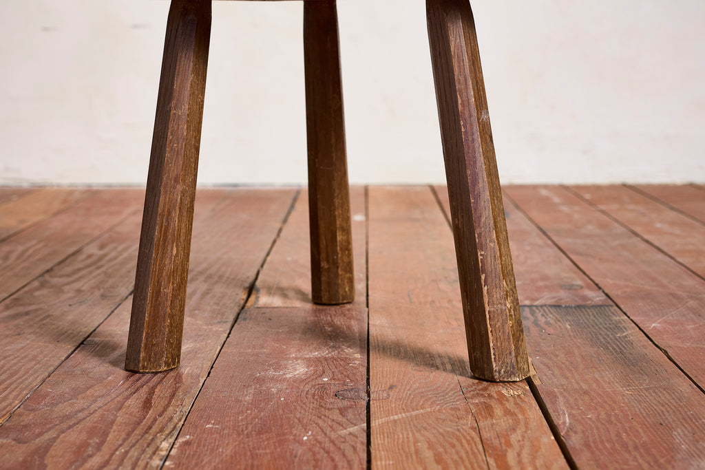 French Carved Oak Stool