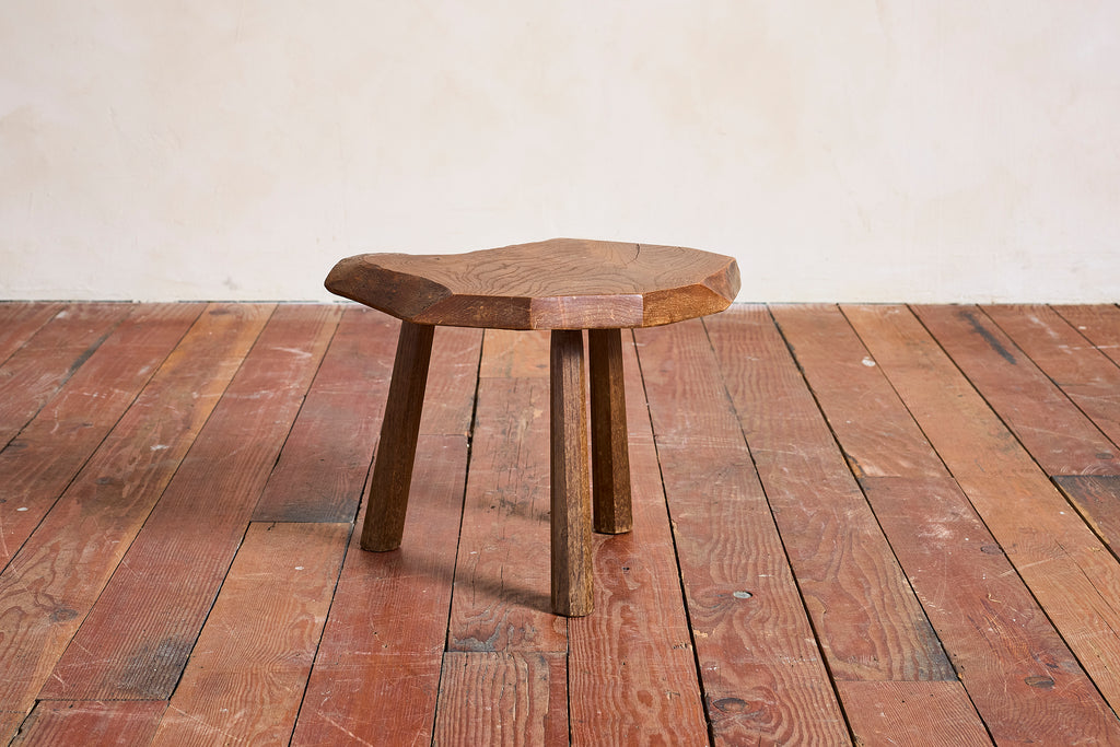 French Carved Oak Stool