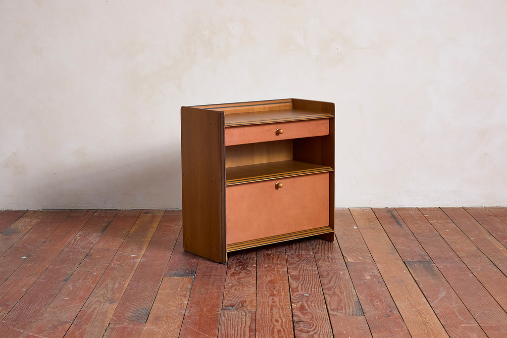 Tobia Scarpa Leather Nightstands