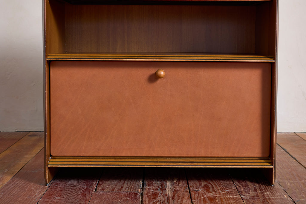 Tobia Scarpa Leather Nightstands