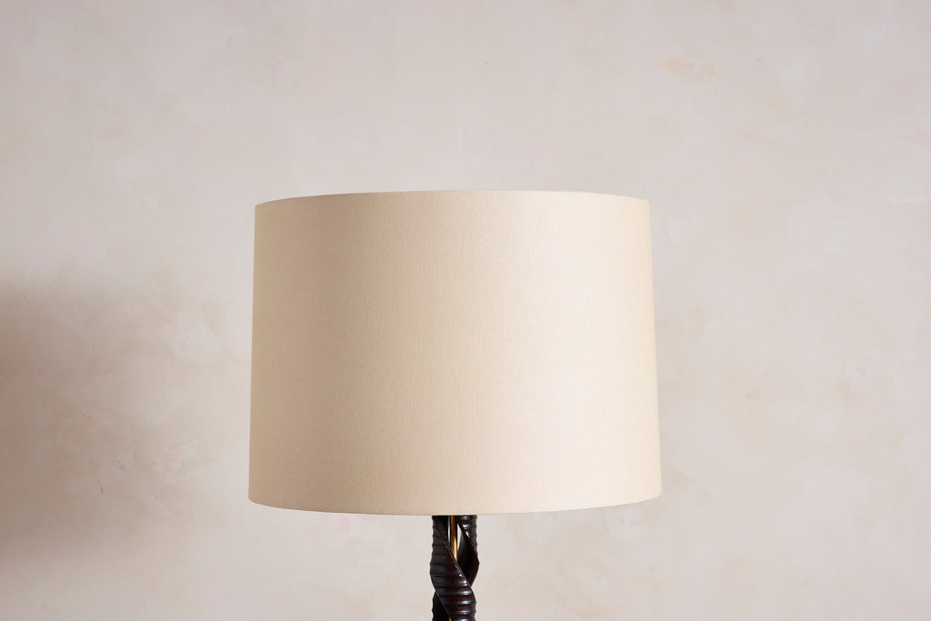 1950's Italian Spiral Wood Floor lamp