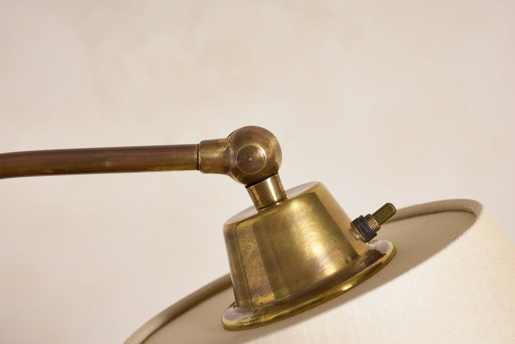 Jacques Adnet Style Floor Lamp - Brown