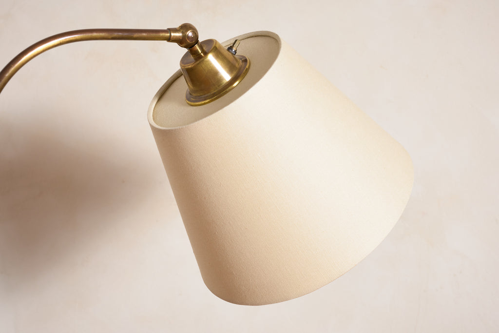 Jacques Adnet Style Floor Lamp - Brown