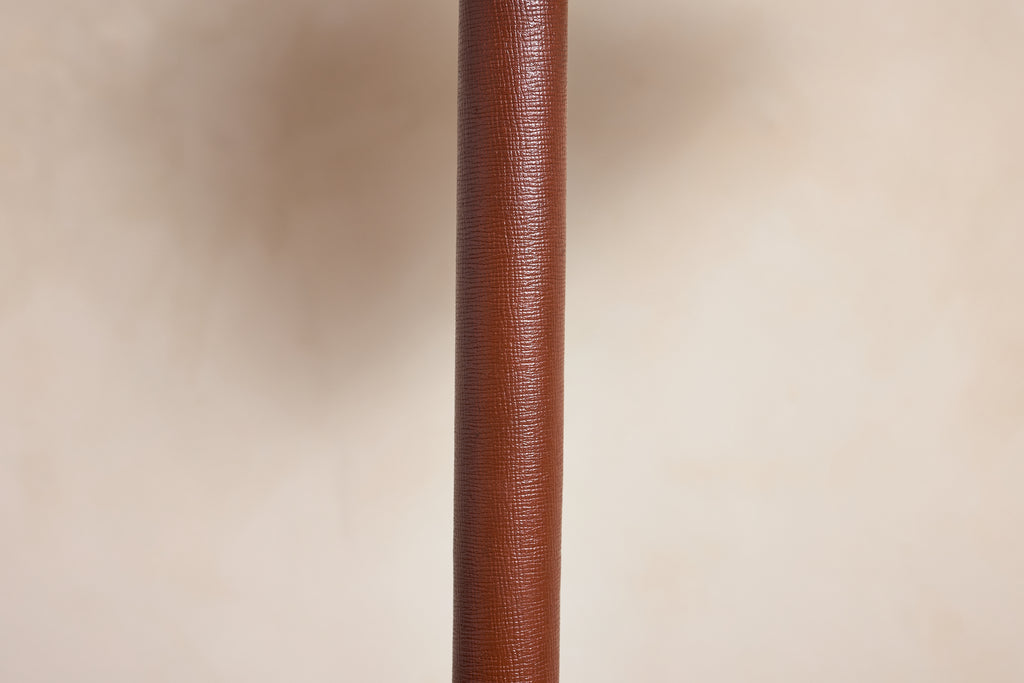 Jacques Adnet Style Floor Lamp - Brown