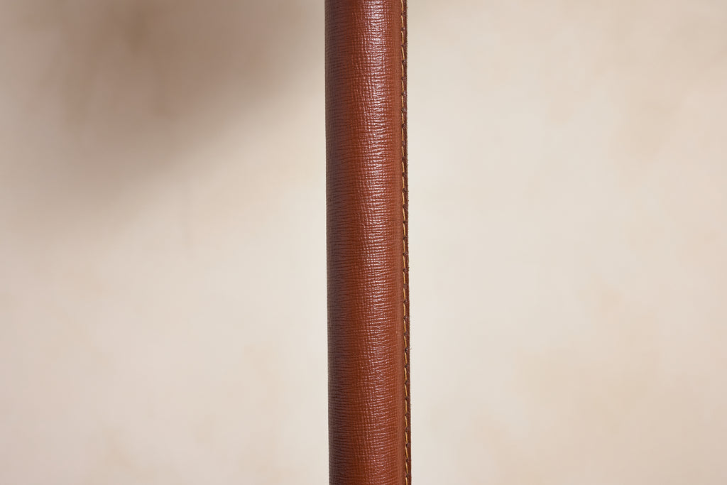 Jacques Adnet Style Floor Lamp - Brown