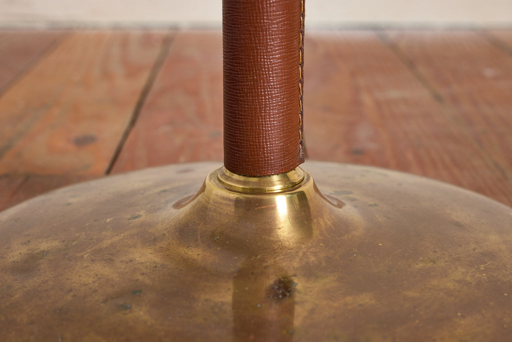 Jacques Adnet Style Floor Lamp - Brown