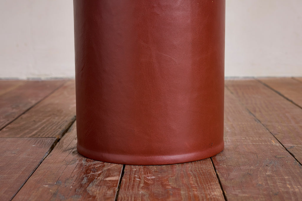 Jacques Adnet Style Leather Umbrella Holder