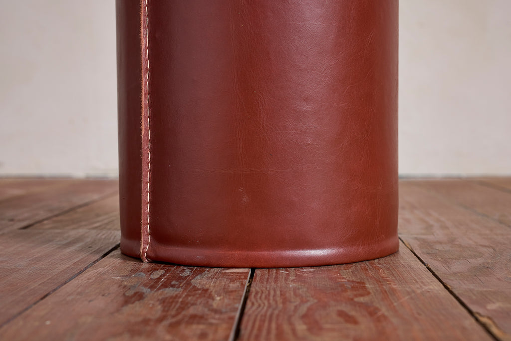 Jacques Adnet Style Leather Umbrella Holder