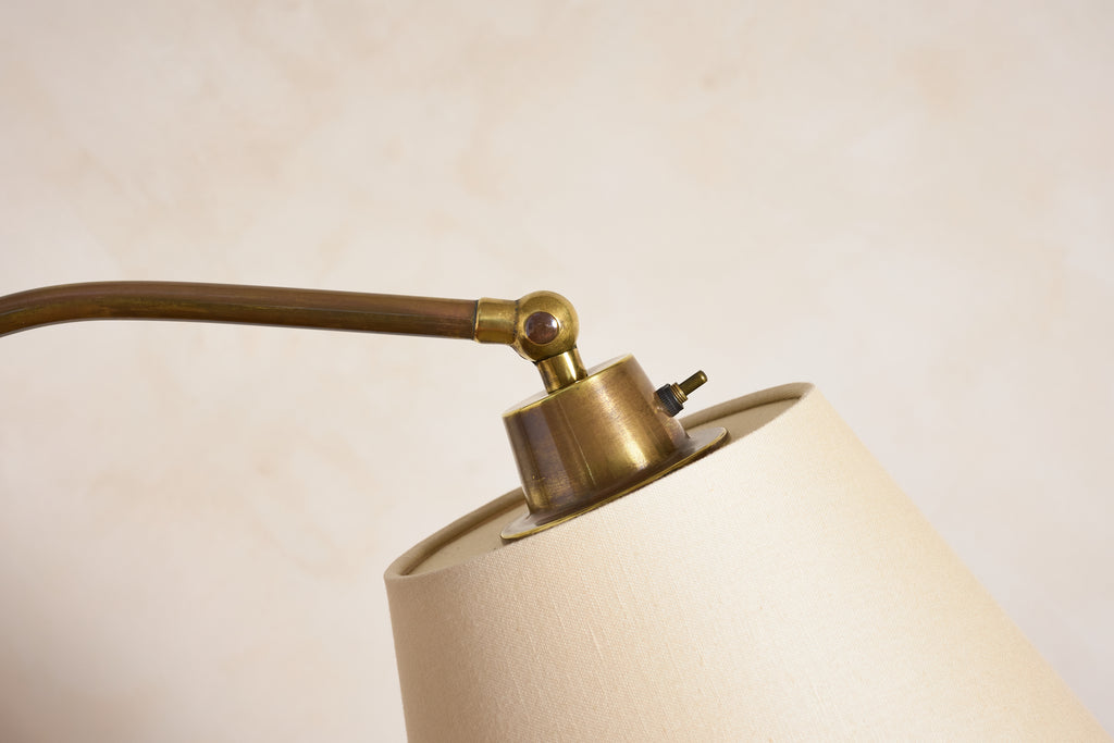 Jacques Adnet Style Floor Lamp - Black