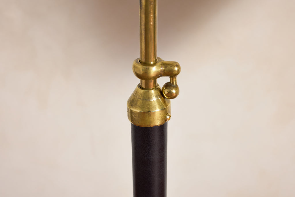 Jacques Adnet Style Floor Lamp - Black